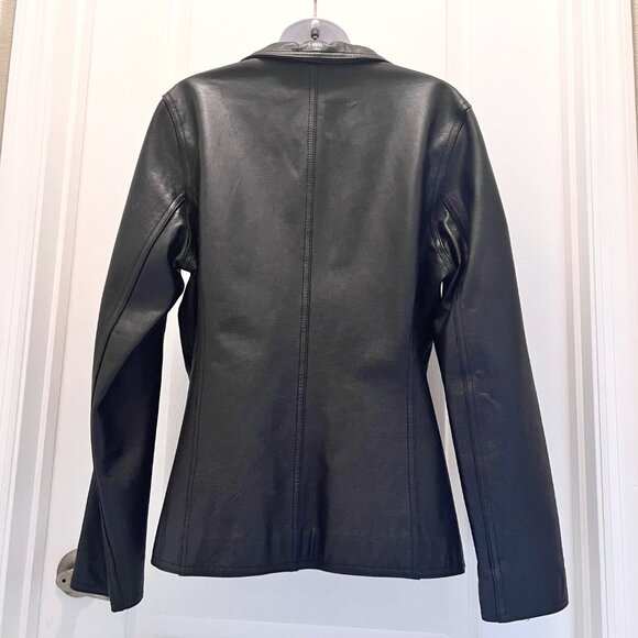 Wilson's Leather Maxima Women's Vintage Black Jacket/Blazer-Size Med.-Casual - Picture 10 of 16